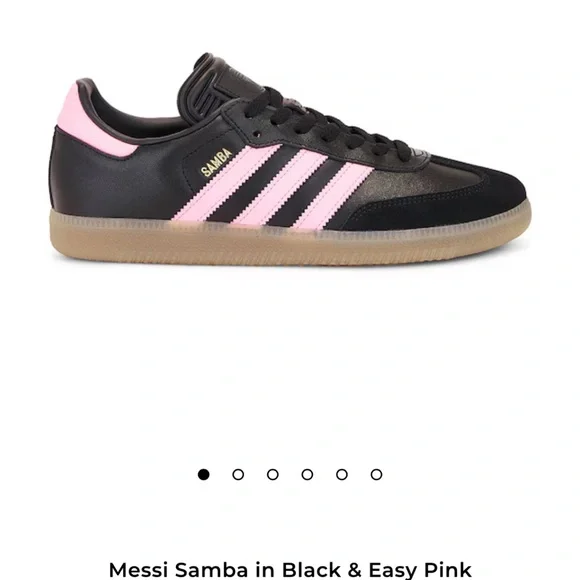 Adidas Unisex Black and Pink Samba Messi JP7845 - Picture 3 of 9